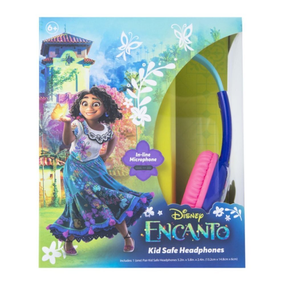 Disney Encanto Kid safe headphones with inline Mic new in box